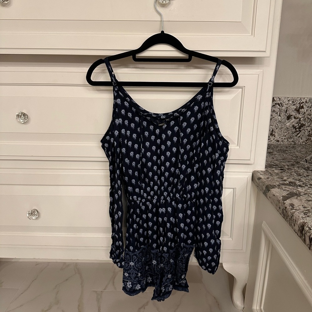Navy Hollister romper